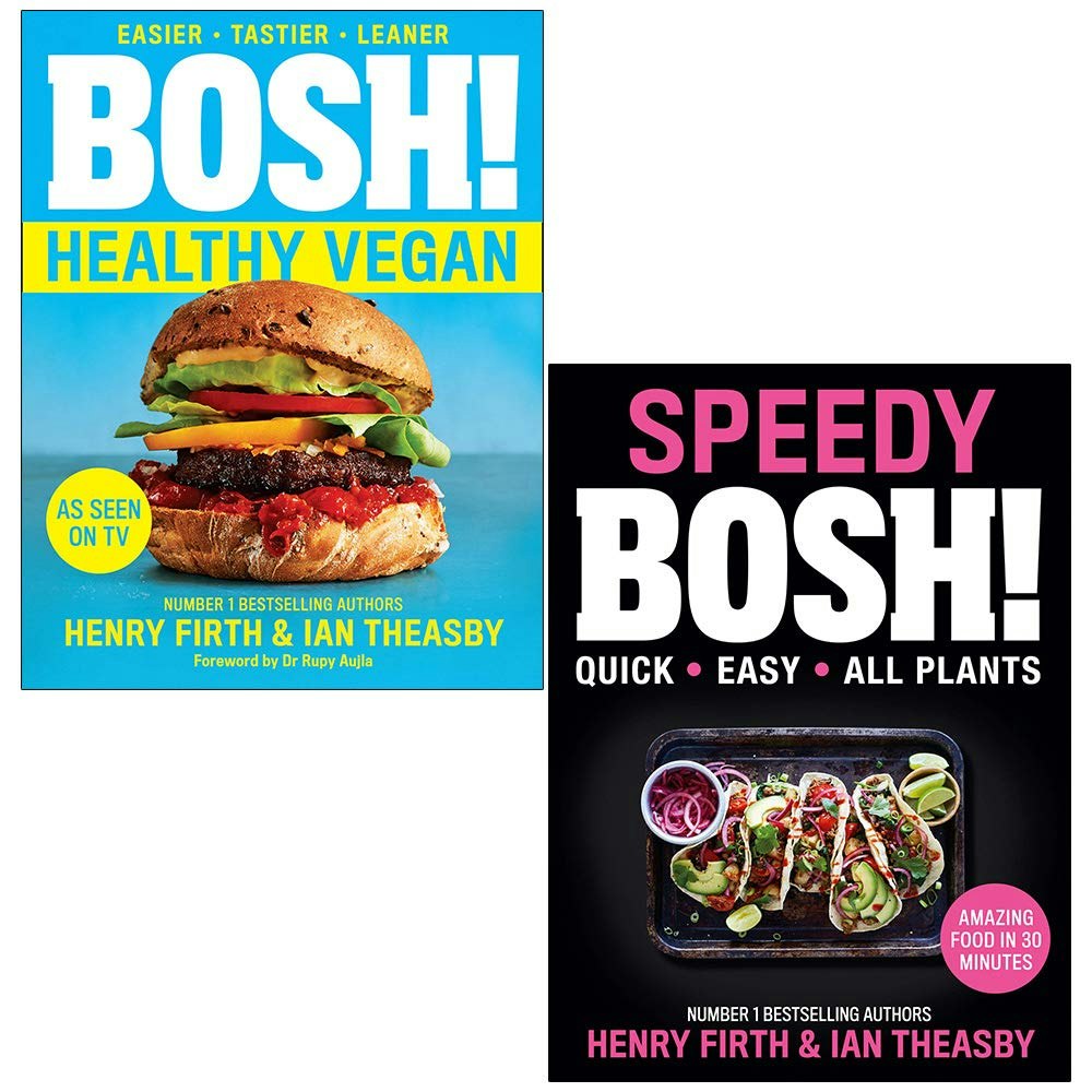 Hq Bosh! Healthy Vegan And Speedy Bosh! By Henry Firth & Ian Theasby Books Collection Set Size 2