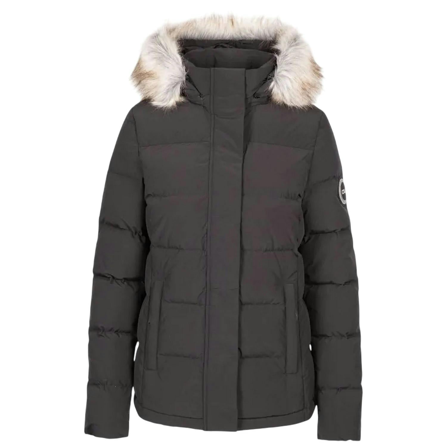 Trespass Women's Black Dlx Down Jacket - 8 Uk - 100% Mixed