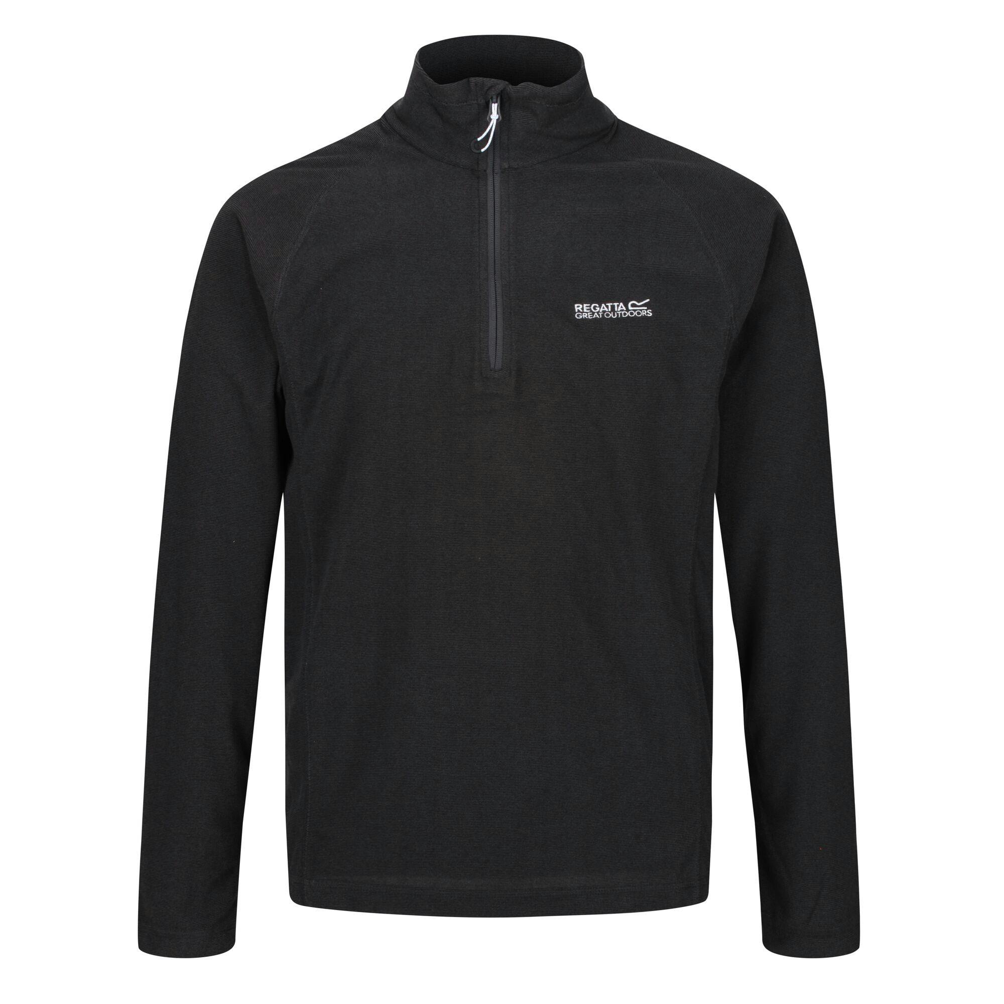 Regatta Men's Black Great Outdoors Montes Funnel Neck Fleece Jumper - L - 100% Polyester