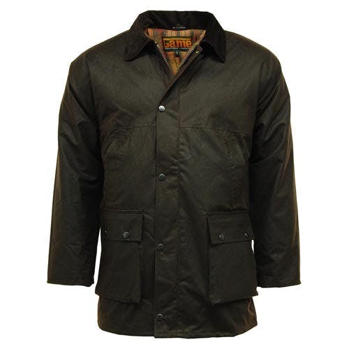 Coolandnew Brown Game Classic Padded Wax Jacket Up To 5XL - 2XL