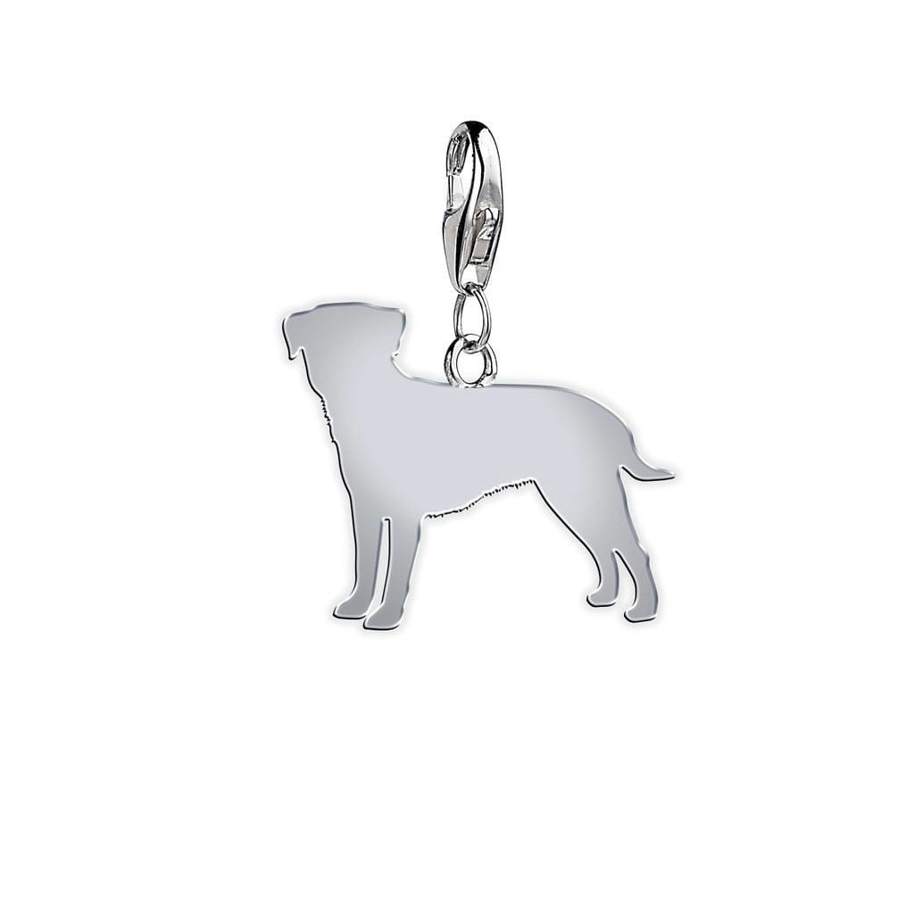 Mylee London Silver Border Terrier Silhouette Charm - Yes - Clip On Charm