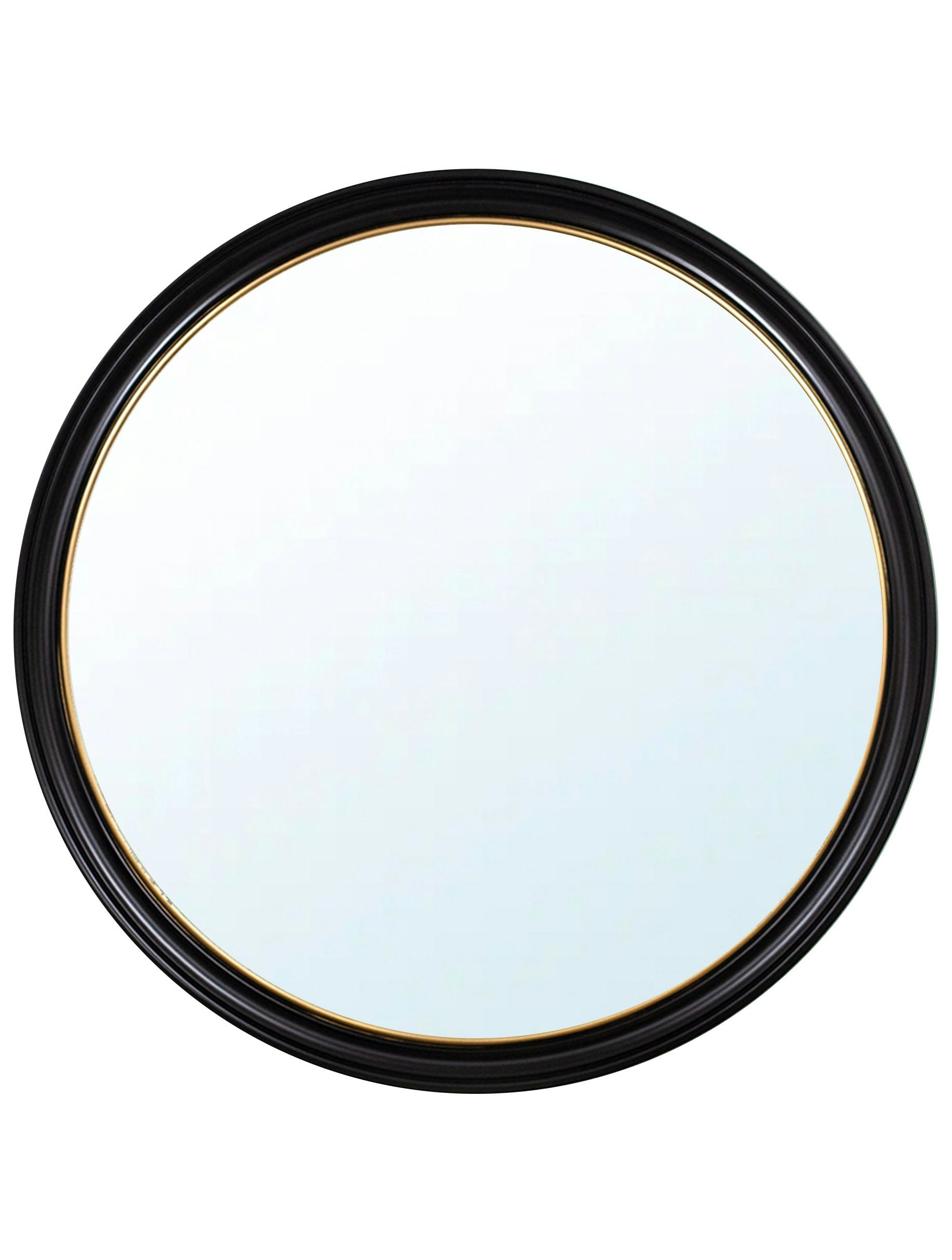 Rackhams Black/Gold Round Mirror - And - 120 X 20Cm - Oxford Round