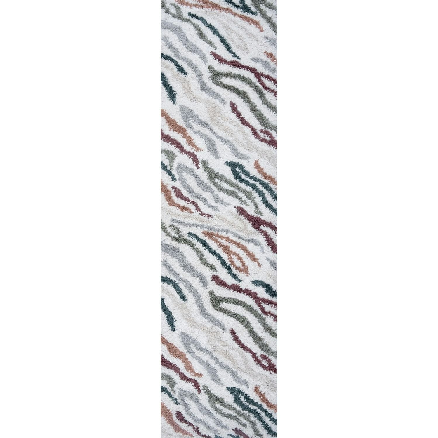 Rackhams Moodi Shaggy Multicolour Tidecrest Rug - 80X300 Cm