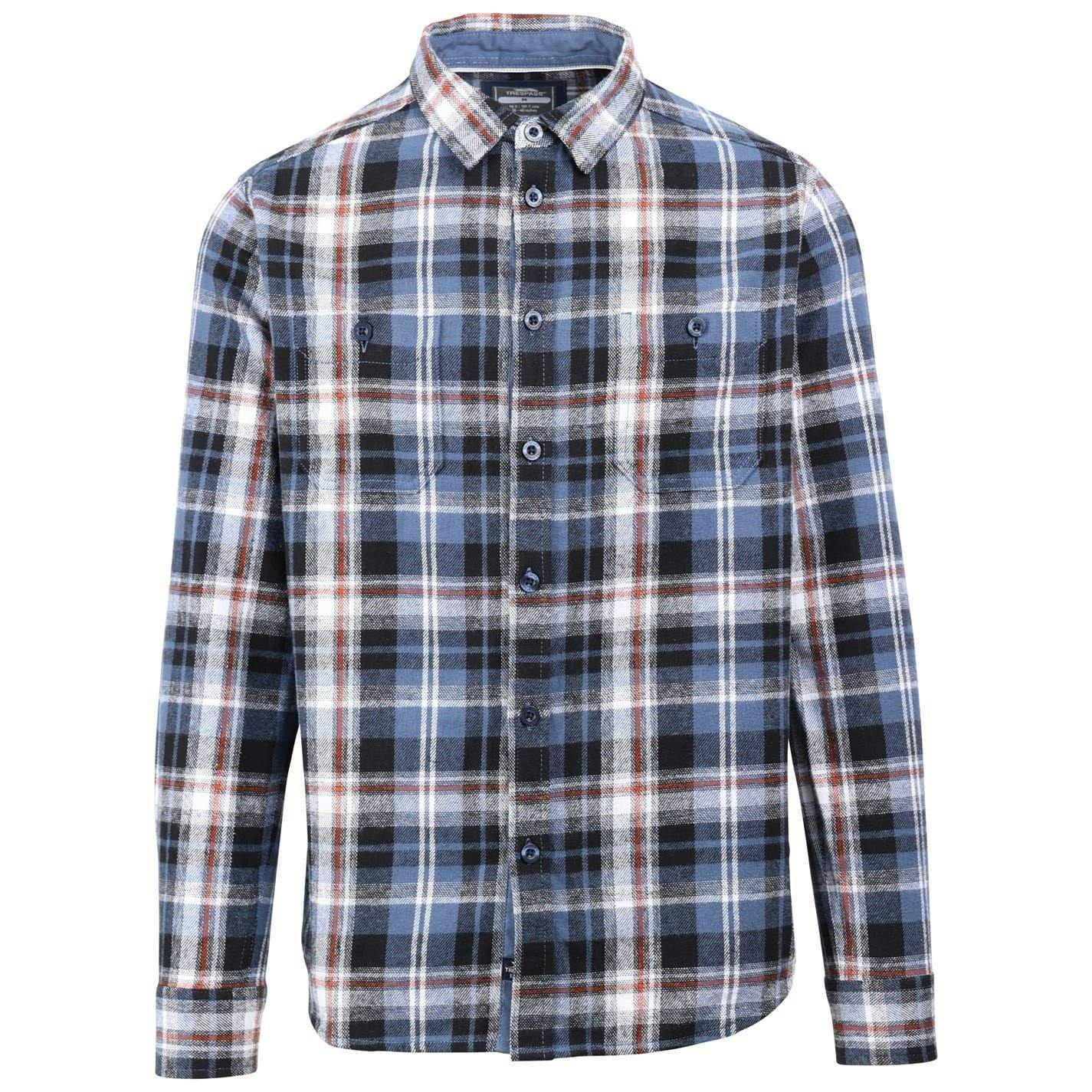 Trespass Men's Blue Zalah Collared Shirt In | : Medium - Image 2