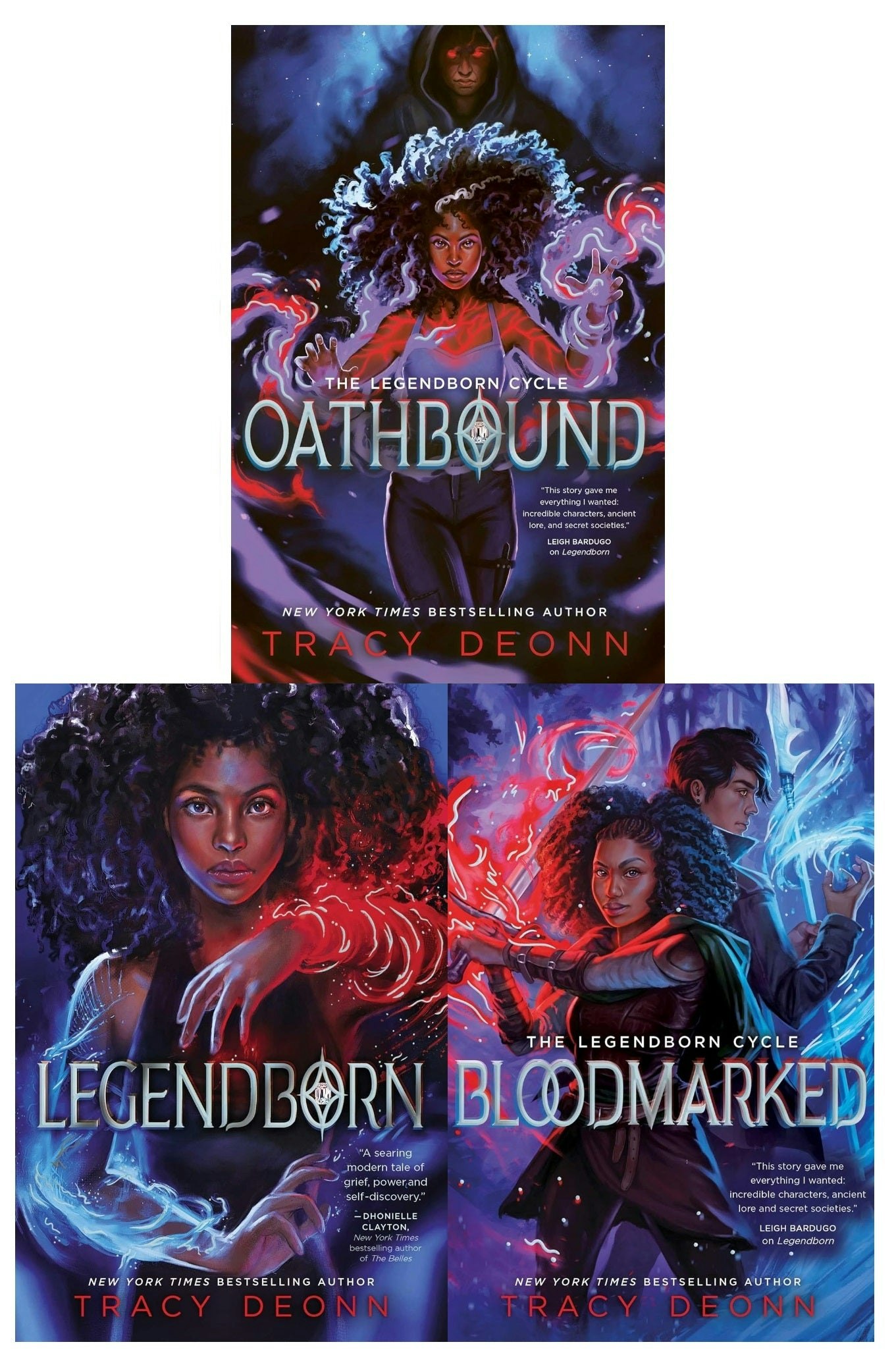 Simon & Schuster Ltd The Legendborn Cycle 3 Books Collection Set By Tracy Deonn (Bloodmarked, Legendborn, Oathbound)