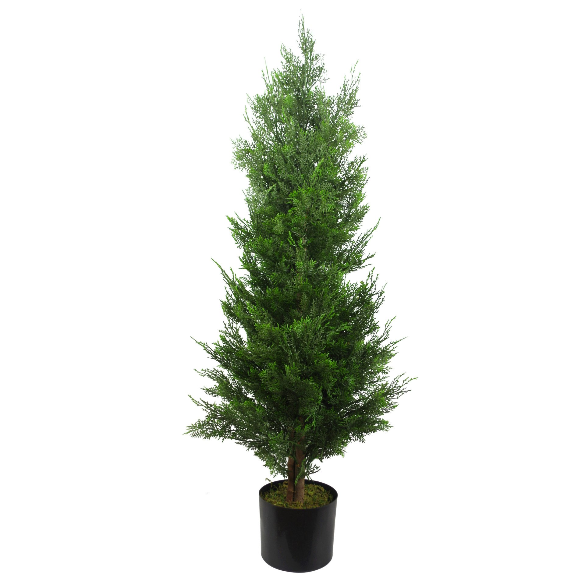 Leaf Green Realistic Artificial Cypress Topiary - 120Cm