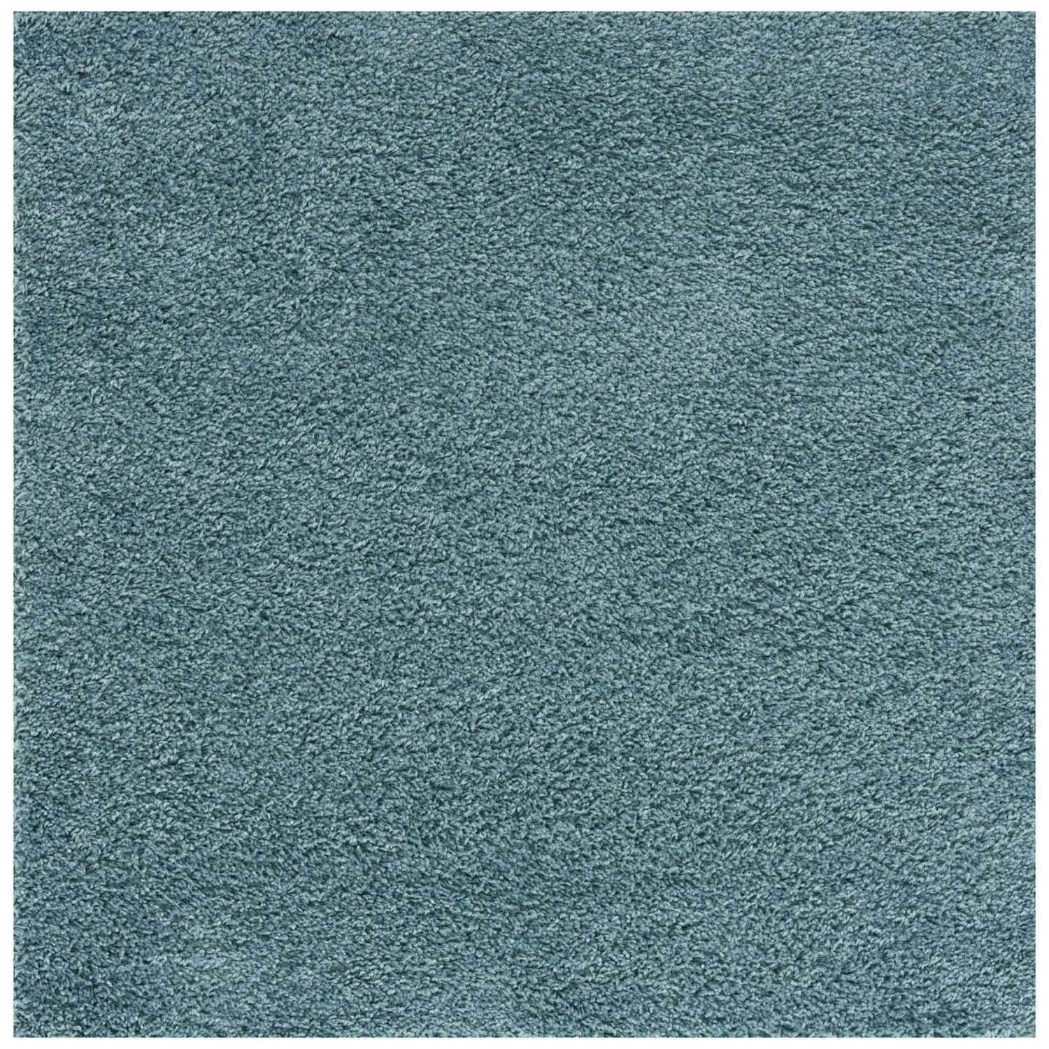 The Rugs Blue Myshaggy Solid Duck Egg Rug - 120X120 Cm