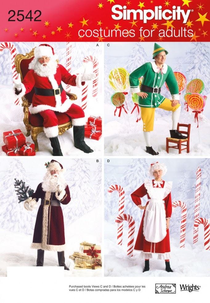 Simplicity Men's Sewing Pattern 2542, Costumes For Wo, Xs-S-M - Intermediate - Xs-S-M