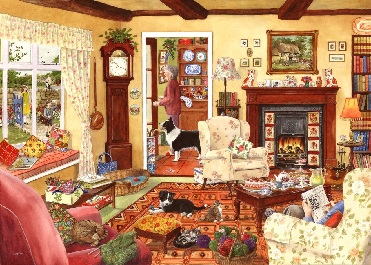 The House Of Puzzles In Time For Tea - Big 500 Piece Jigsaw Puzzle