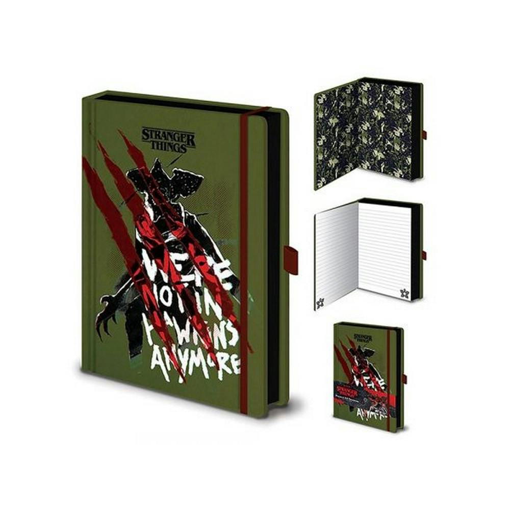 Stranger Things Green/Red/Black Not In Hawkins A5 Notebook - One Size