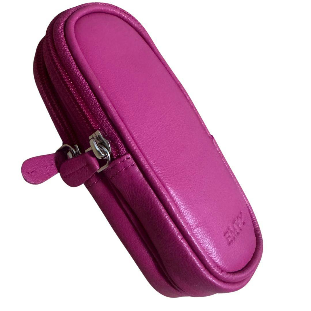 Love Emvy Unisex Pink Soft Leather Double Glasses Case - Hot