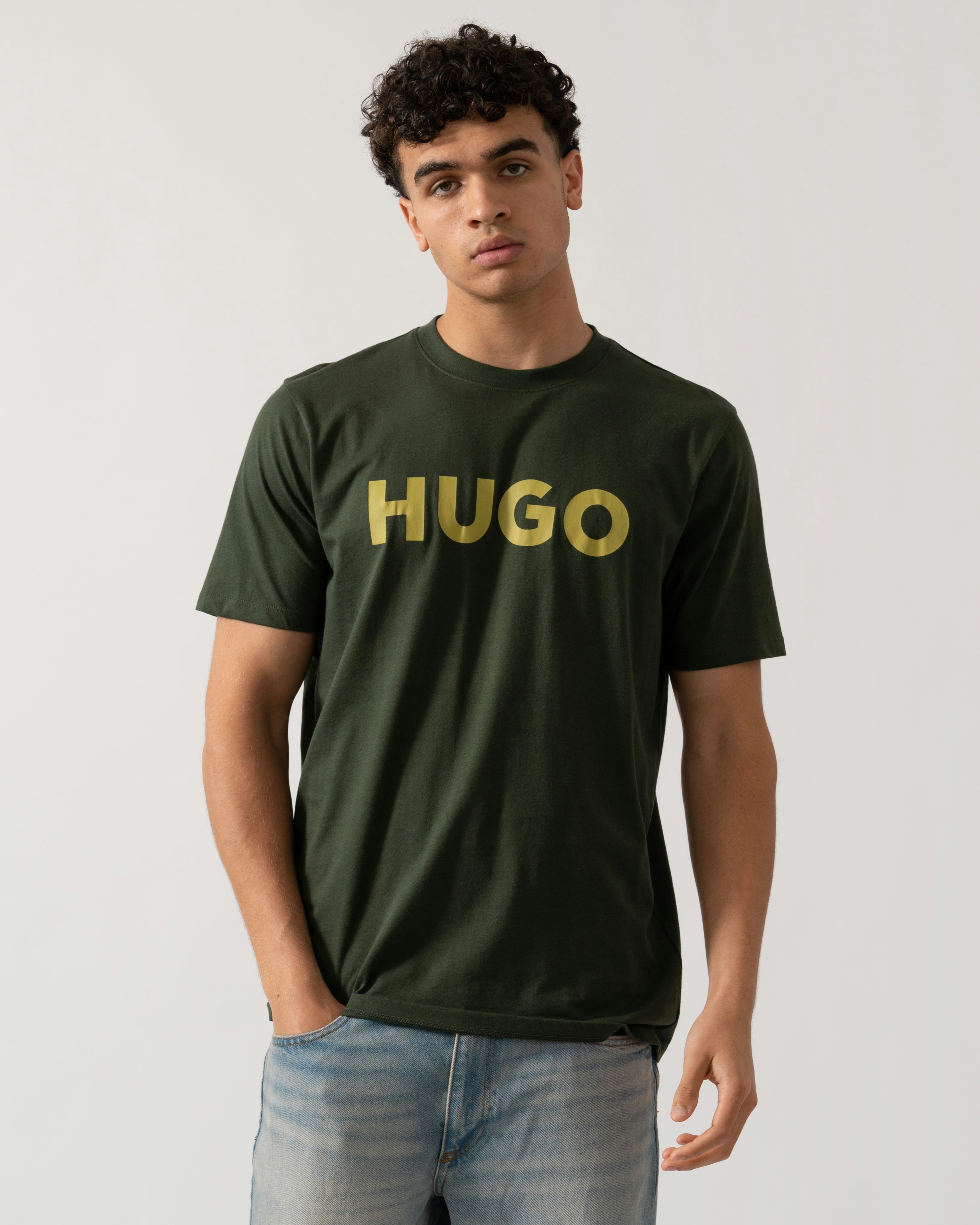 Hugo Men's Dark/Green Dulivio T-Shirt - 309 - 309 - L