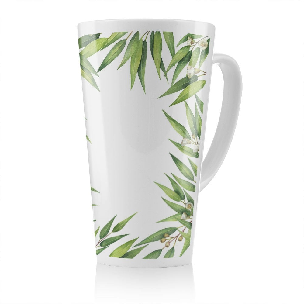 Rackhams Leaves Border Latte Mug