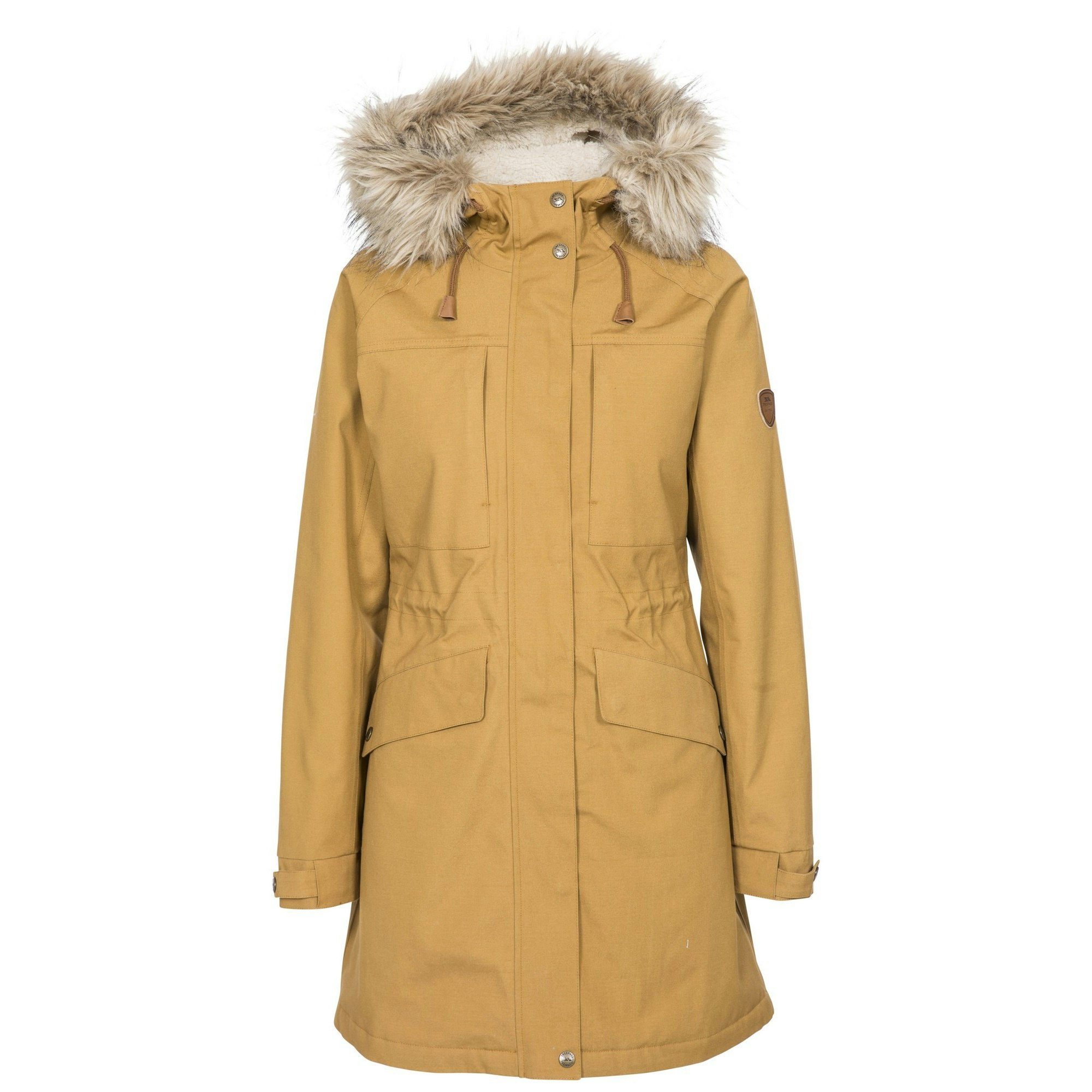 Trespass Women's Faithful Waterproof Jacket - Sandstone - Sandstone - Xxs