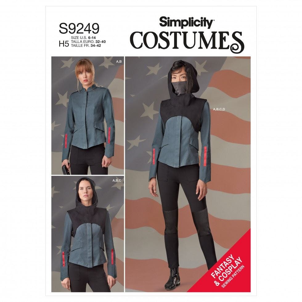 Simplicity Women's Sewing Pattern 9249, Costumes For R5 (14-16-18-20-22) - Intermediate - R5 (14-16-18-20-22)