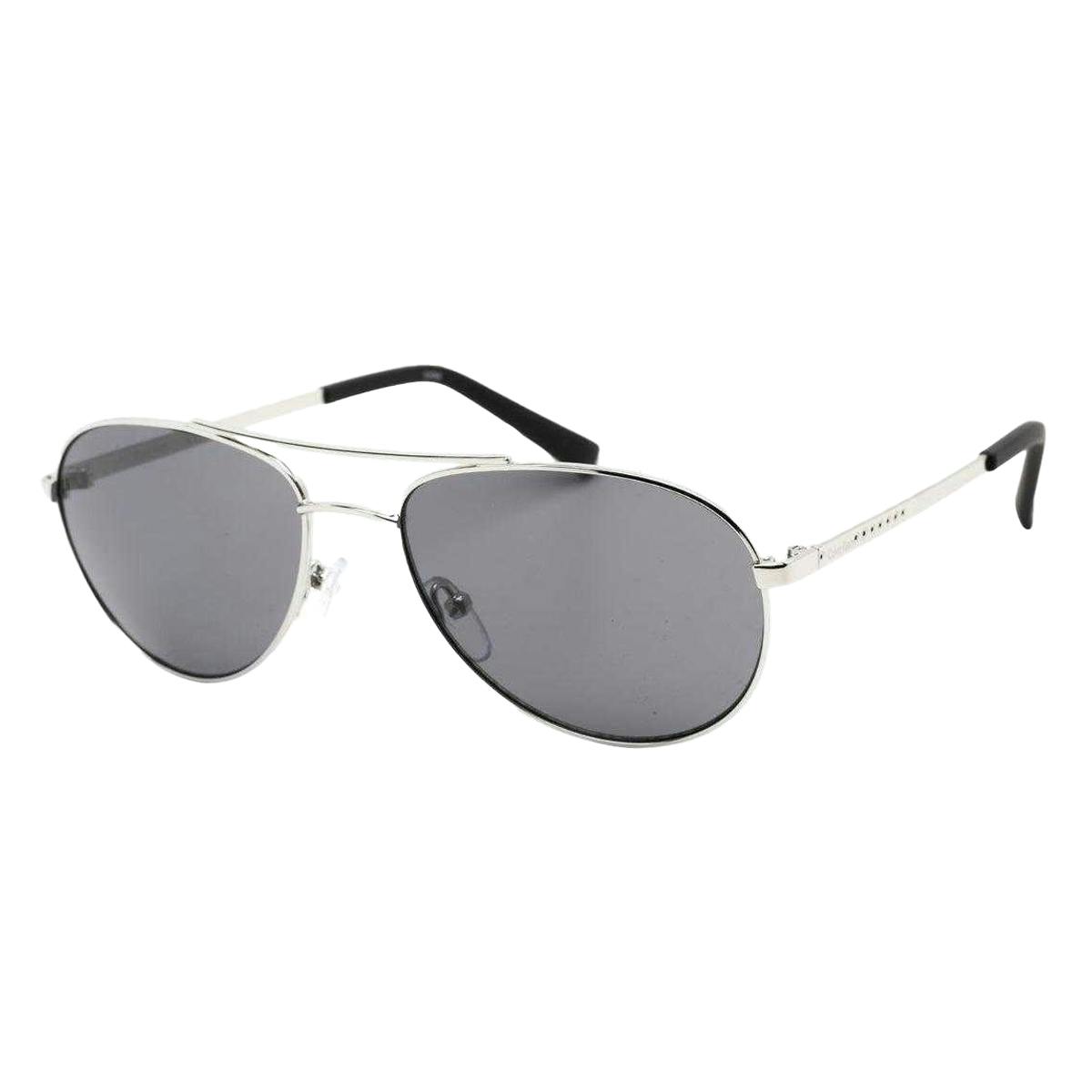 Calvin Klein Unisex Silver/Black Adult R165s 045 Sunglasses - One Size - 100% Mixed