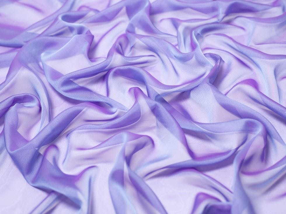 Minerva Lilac Core Range Cationic Sheer Chiffon Fabric - Plain Design Dressmaking Fabric, 145 Cm / 58" Wide - Per Metre