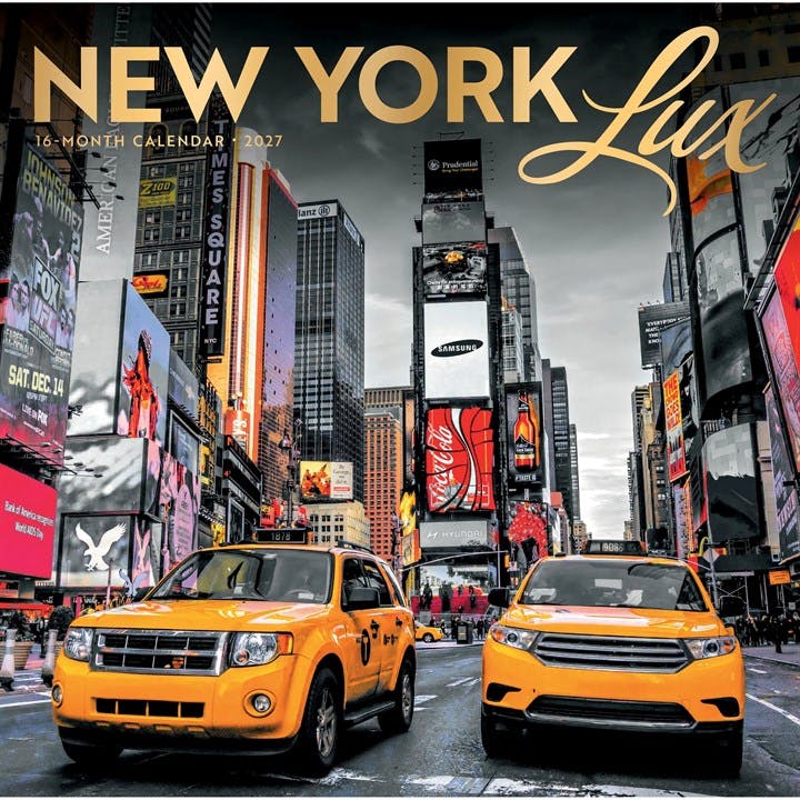 New York Lux Calendar 2027, Wall Calendars, Month To View, Travel, Gift - Image 3