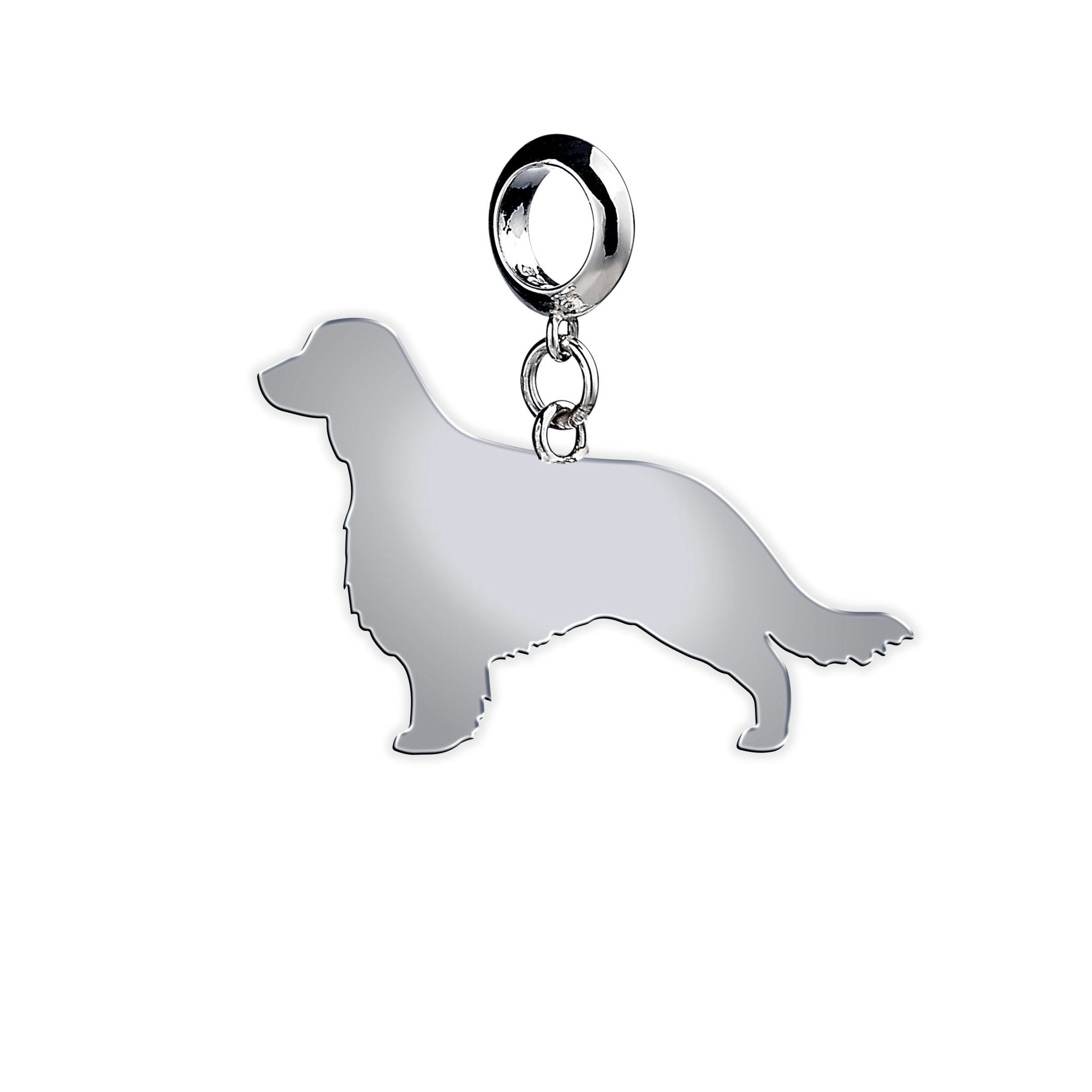Mylee London Silver Welsh Springer Spaniel Silhouette Charm - No - Slider Charm