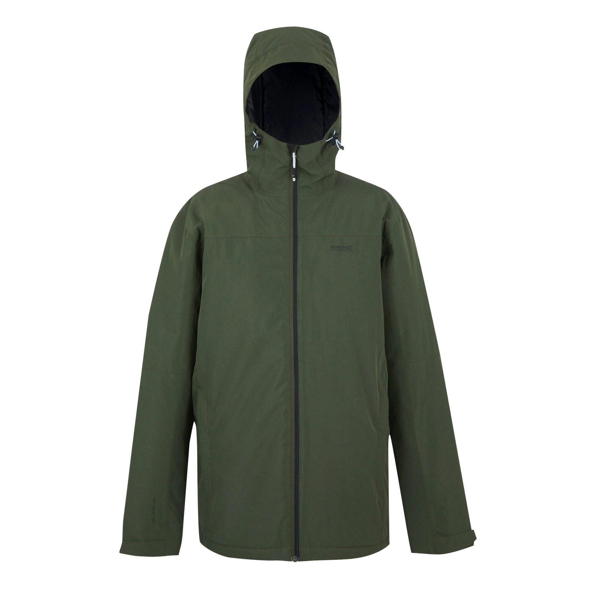 Regatta Men's Dark Thornridge Insulated Waterproof Jacket - Khaki - 3XL - Khaki - 100% Polyester