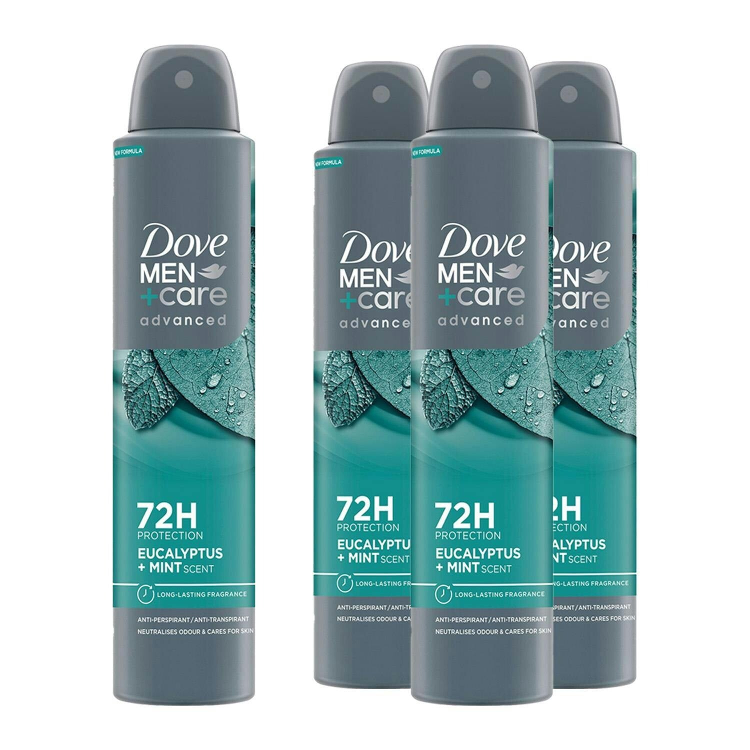 Dove Men+Care Men's Cream Dove +Care Advanced Antiperspirant Deodorant Spray Eucalyptus + Mint, 3X200ml