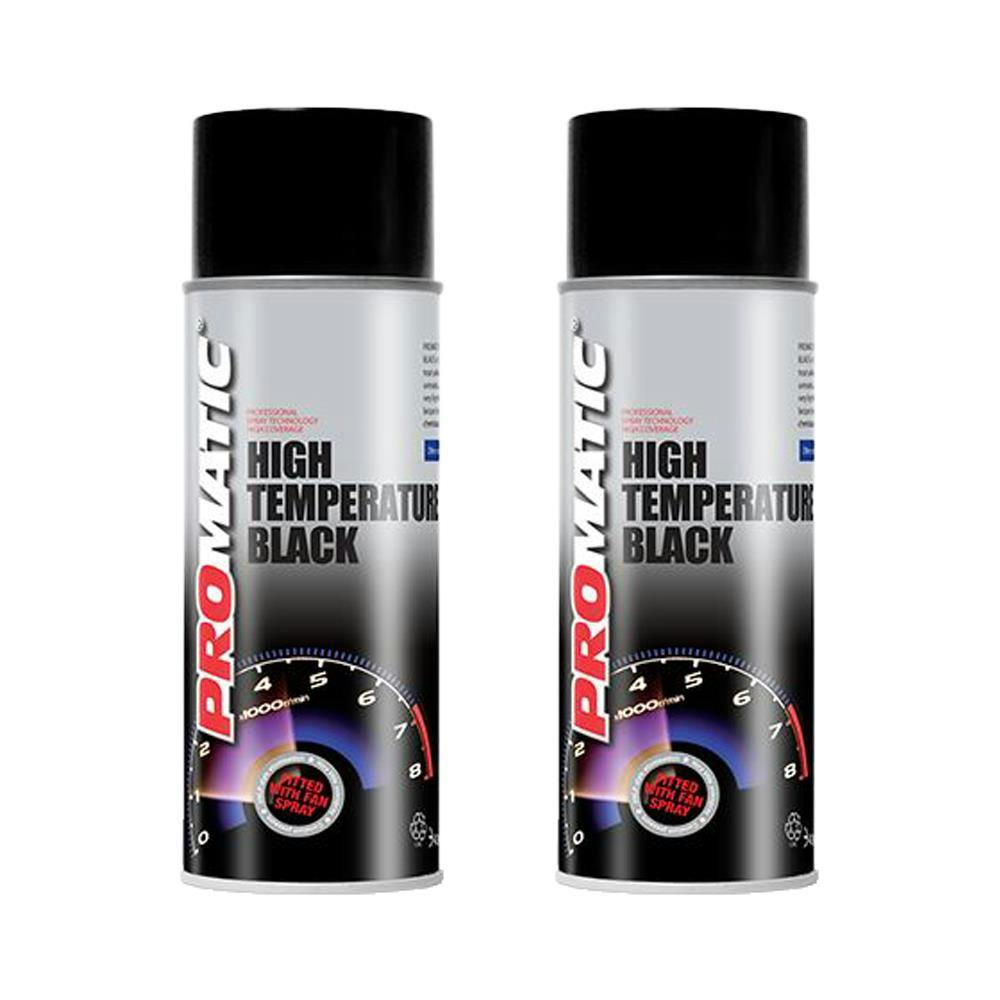 PROMATIC Professional High Temperature Black Fast Drying Aerosol - 400ml x 3 - Image 15
