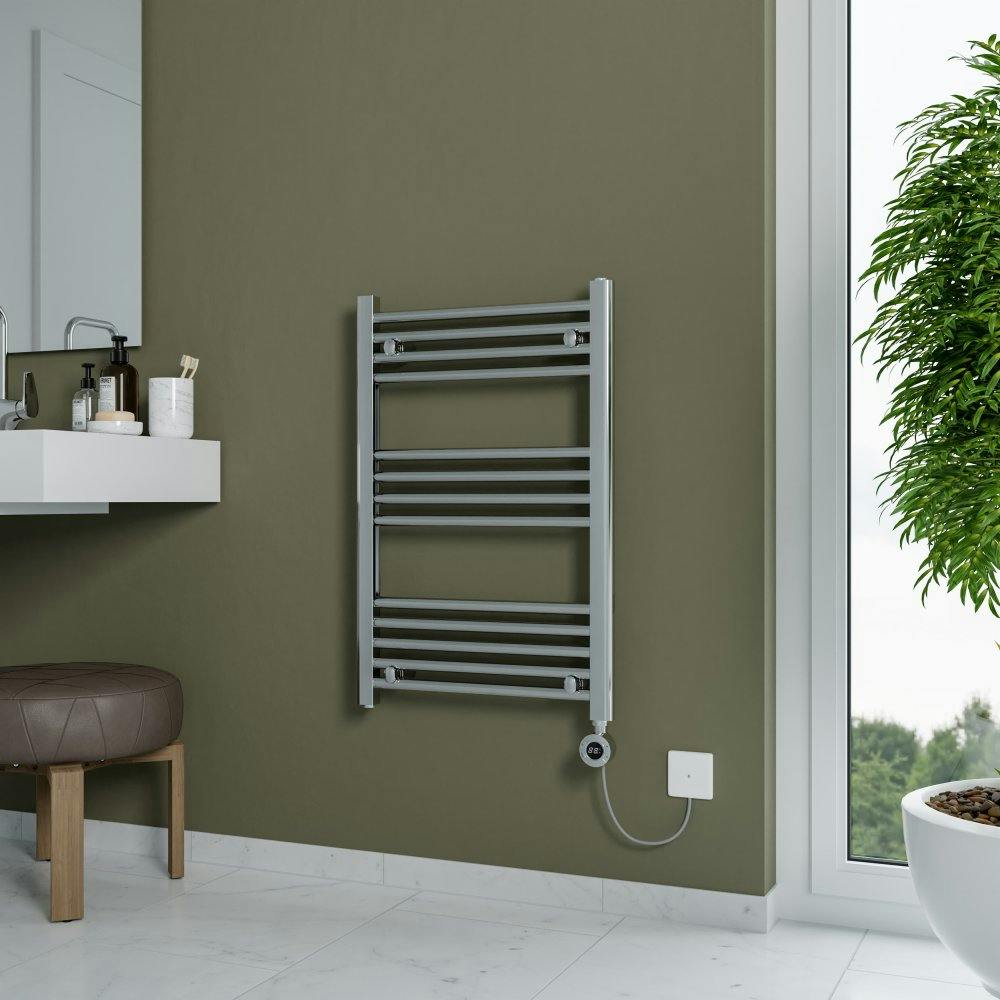 Agadon Grace Electric Towel Radiator - 750 X 500 - Chrome