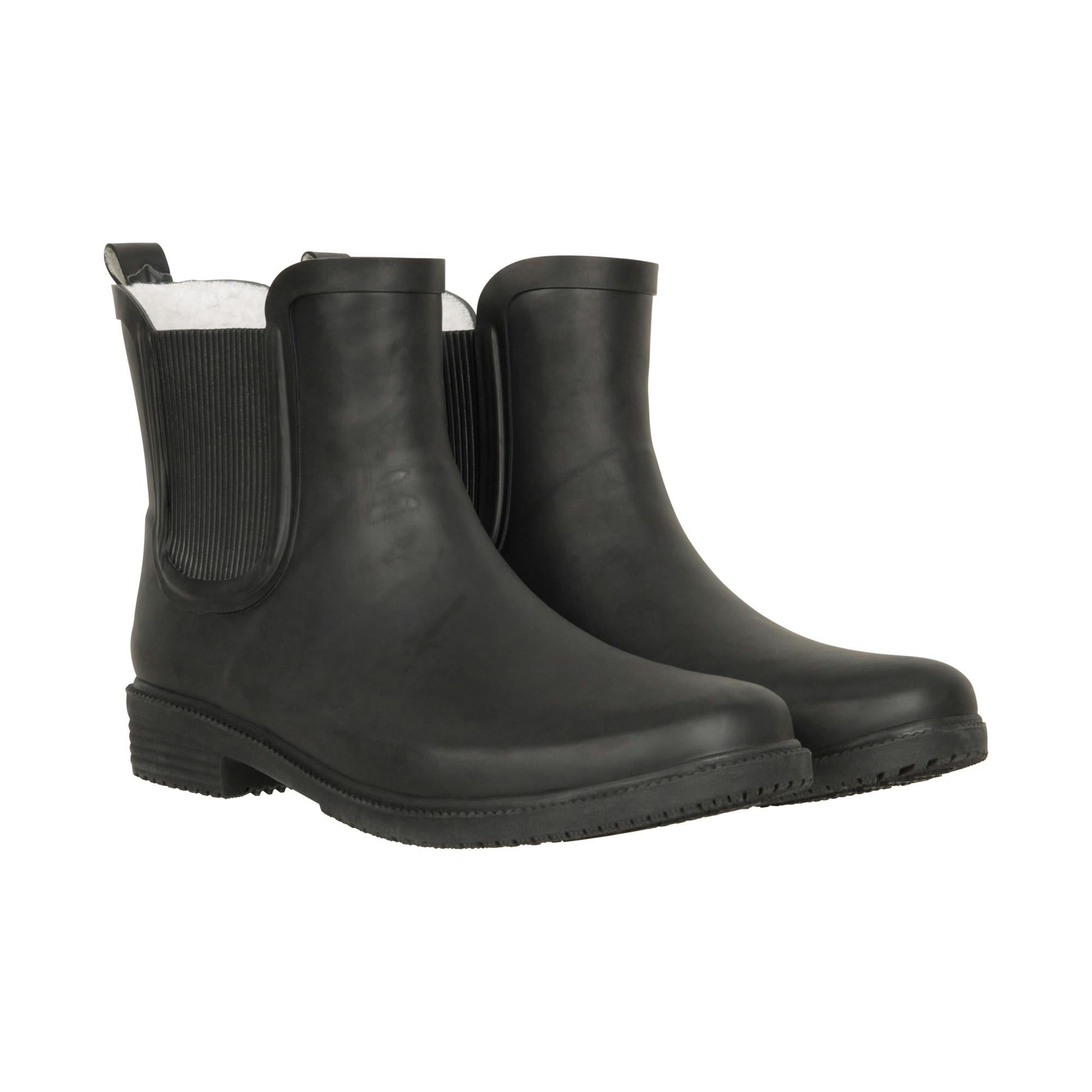 Mountain Warehouse Women's Black Winter Wellington Boots - 4 Uk - 60% Synthetic/10% Eva/10% Textile/10% Faux Fur/10% Rubber