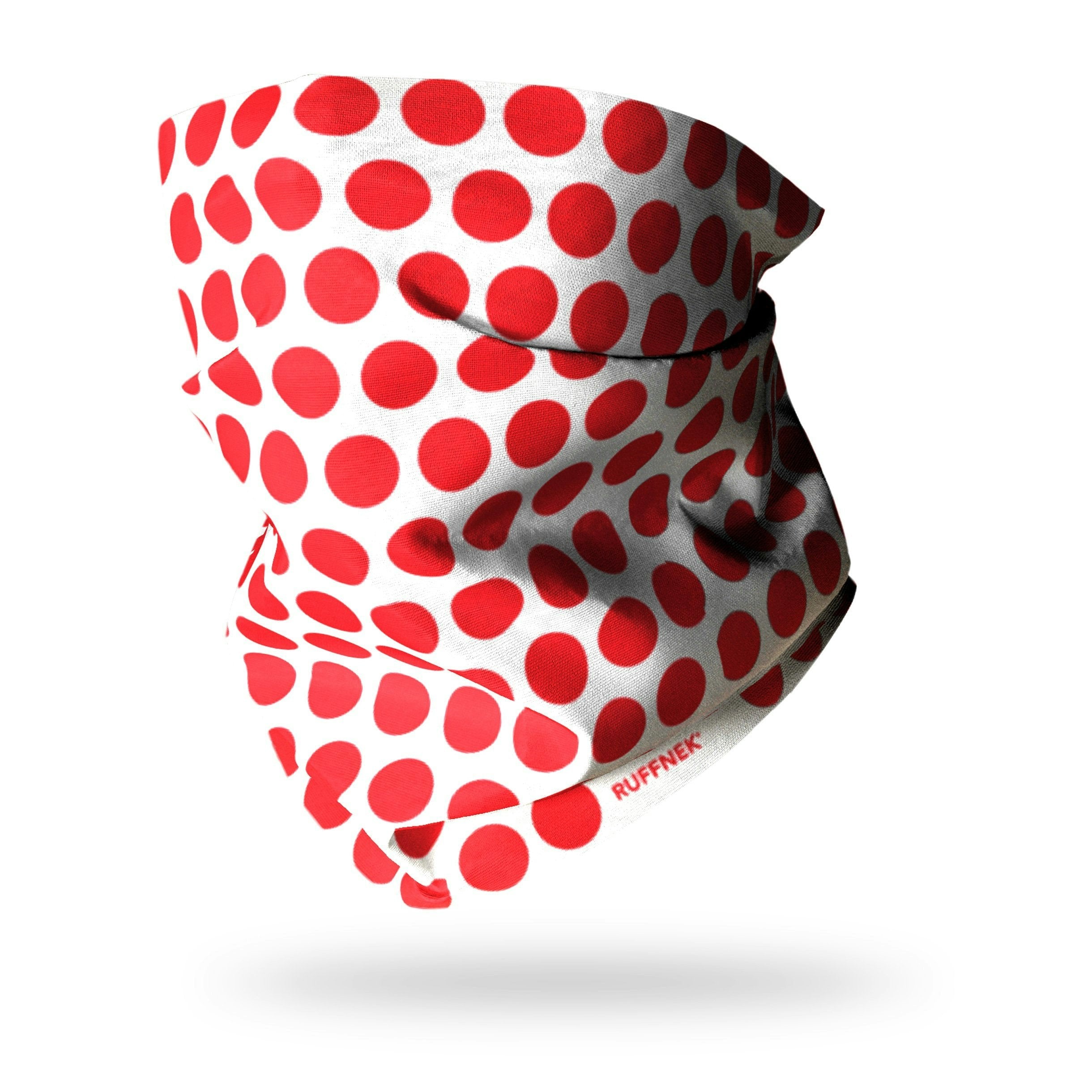 Ruffnek Red/White King Of Mountains Cycle Snood Tube Scarf