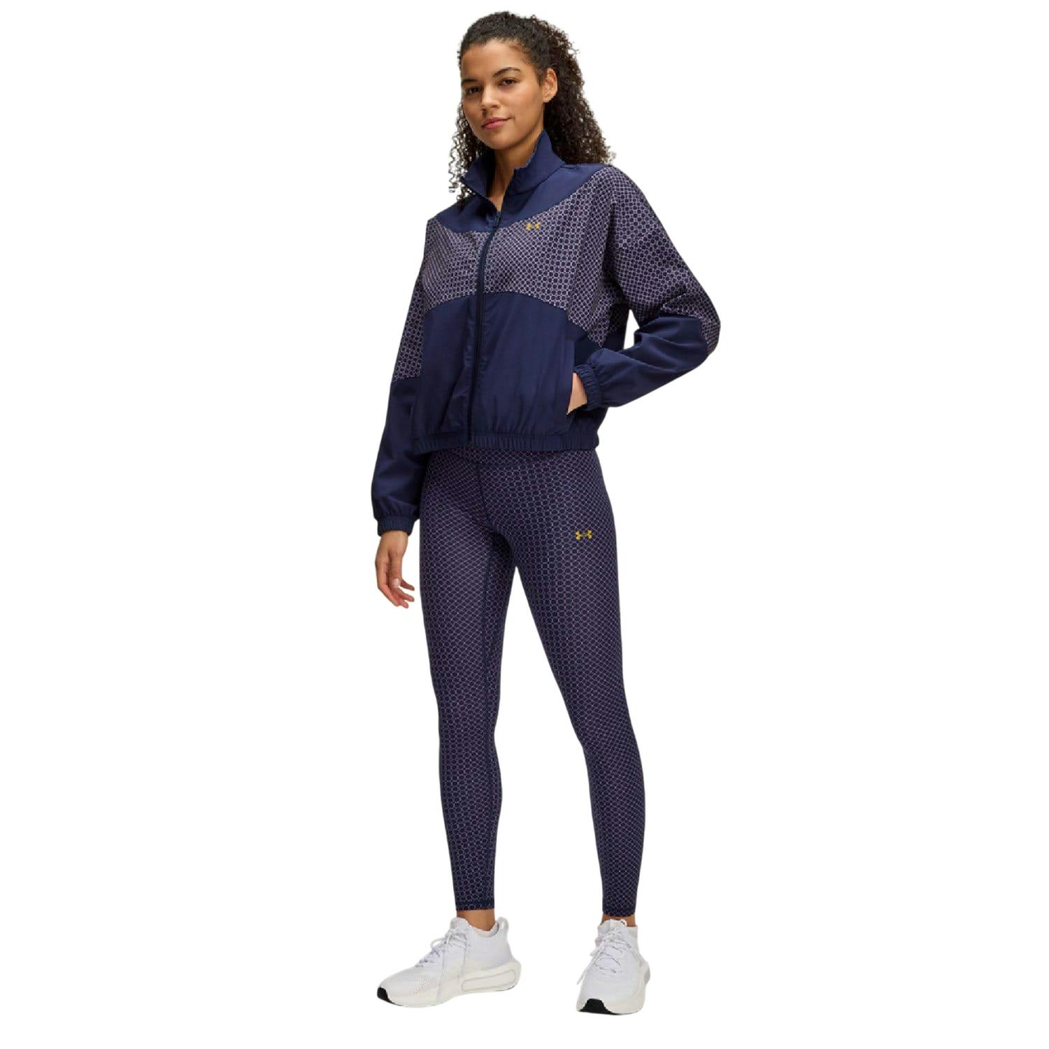 Under Armour Women's Blue Motion Holiday Leggings - S - 82% Polyester/18% Elastane
