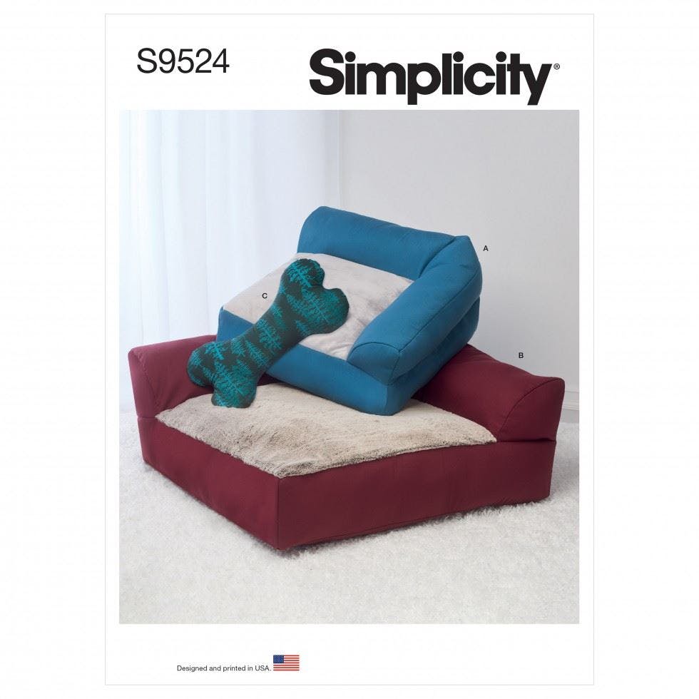 Simplicity Sewing Pattern 9524, Cushions For Pets, Os (One Size Only) - Easy - Os (One Size Only)