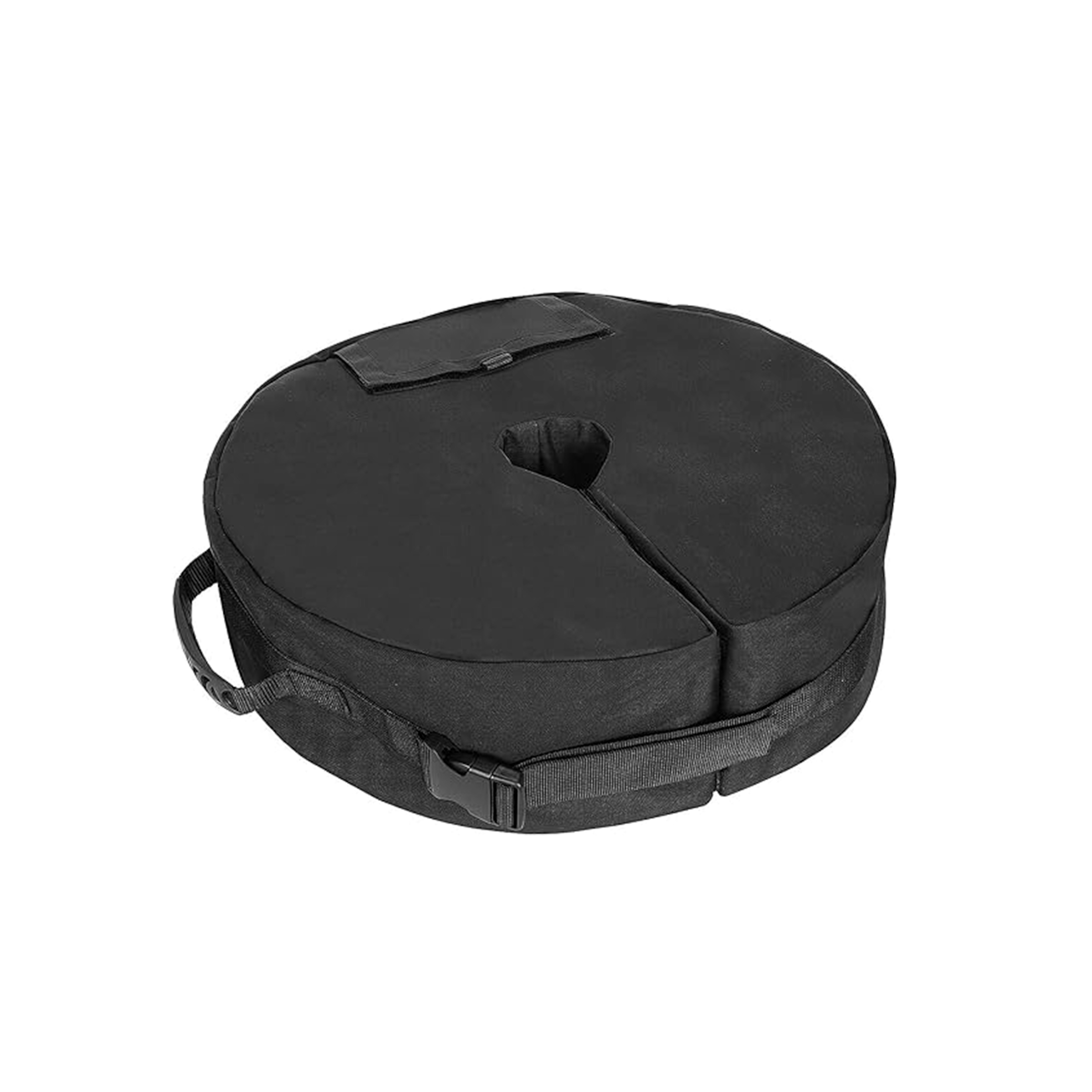 Rackhams Black 40Kg Heavy Duty Round Garden Patio Parasol Umbrella Refillable Base Weight Bag - Outdoor Umbrella & Parasols