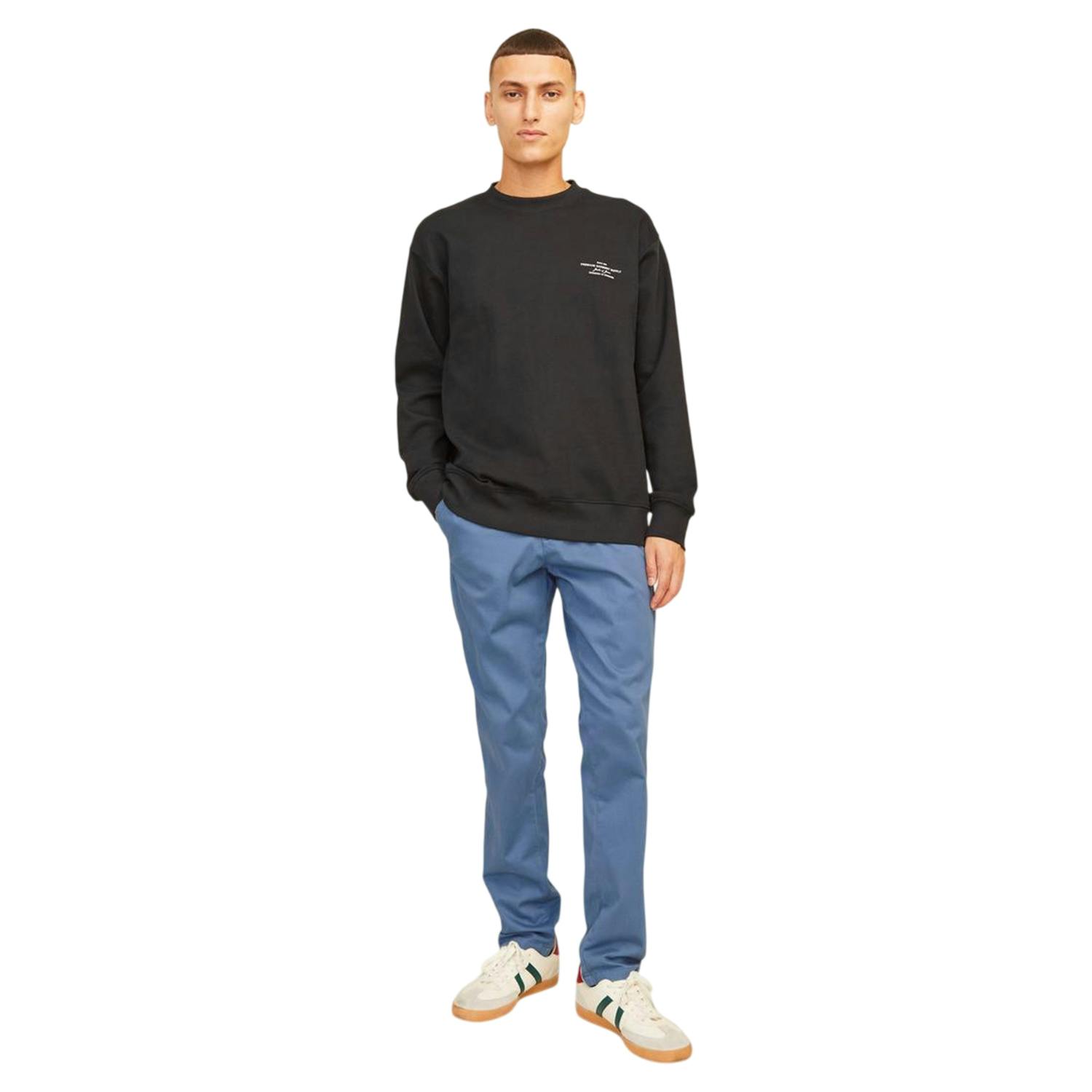 Jack And Jones Men's Blue Marco Bowie Chinos - China - 29L - China - 98% Cotton/2% Elastane