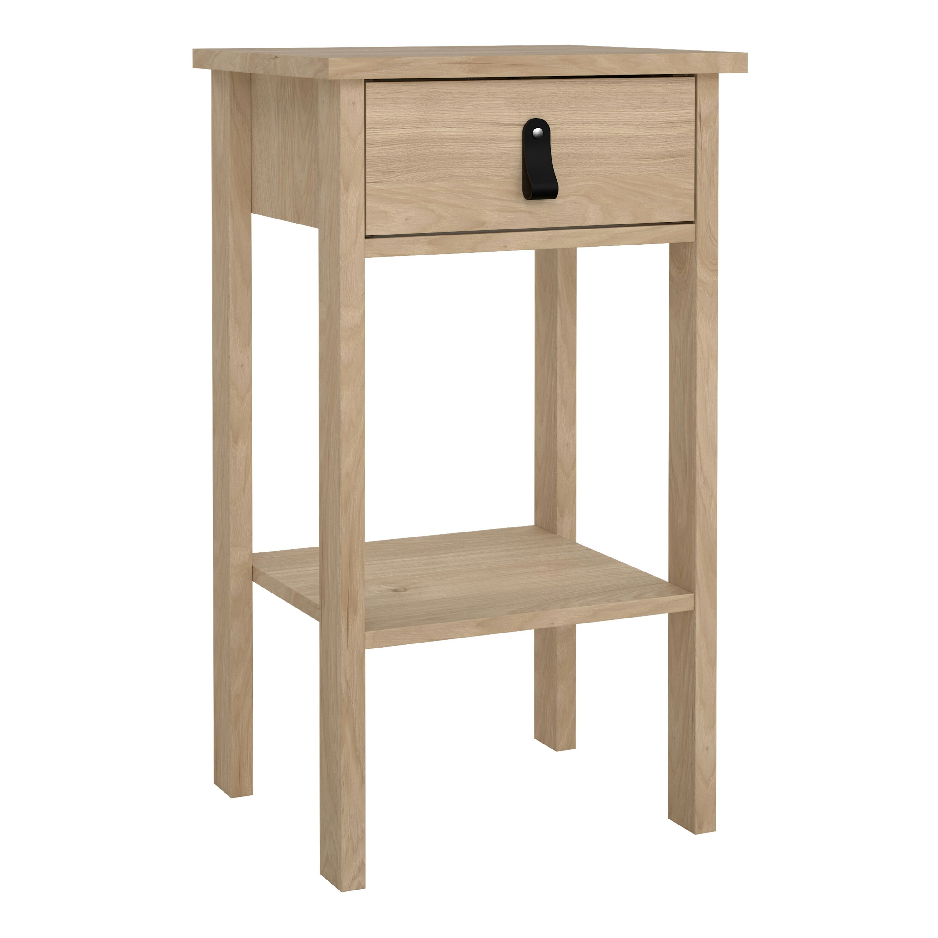 Rackhams Brown Barcelona Bedside Table With Drawers In Jackson Hickory Oak - Manufactured Wood - Size 1
