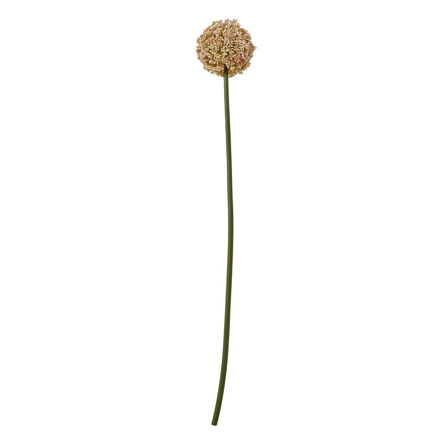 Hill Interiors Pink Allium Stem Artificial Plant - 90Cm - 100% Mixed