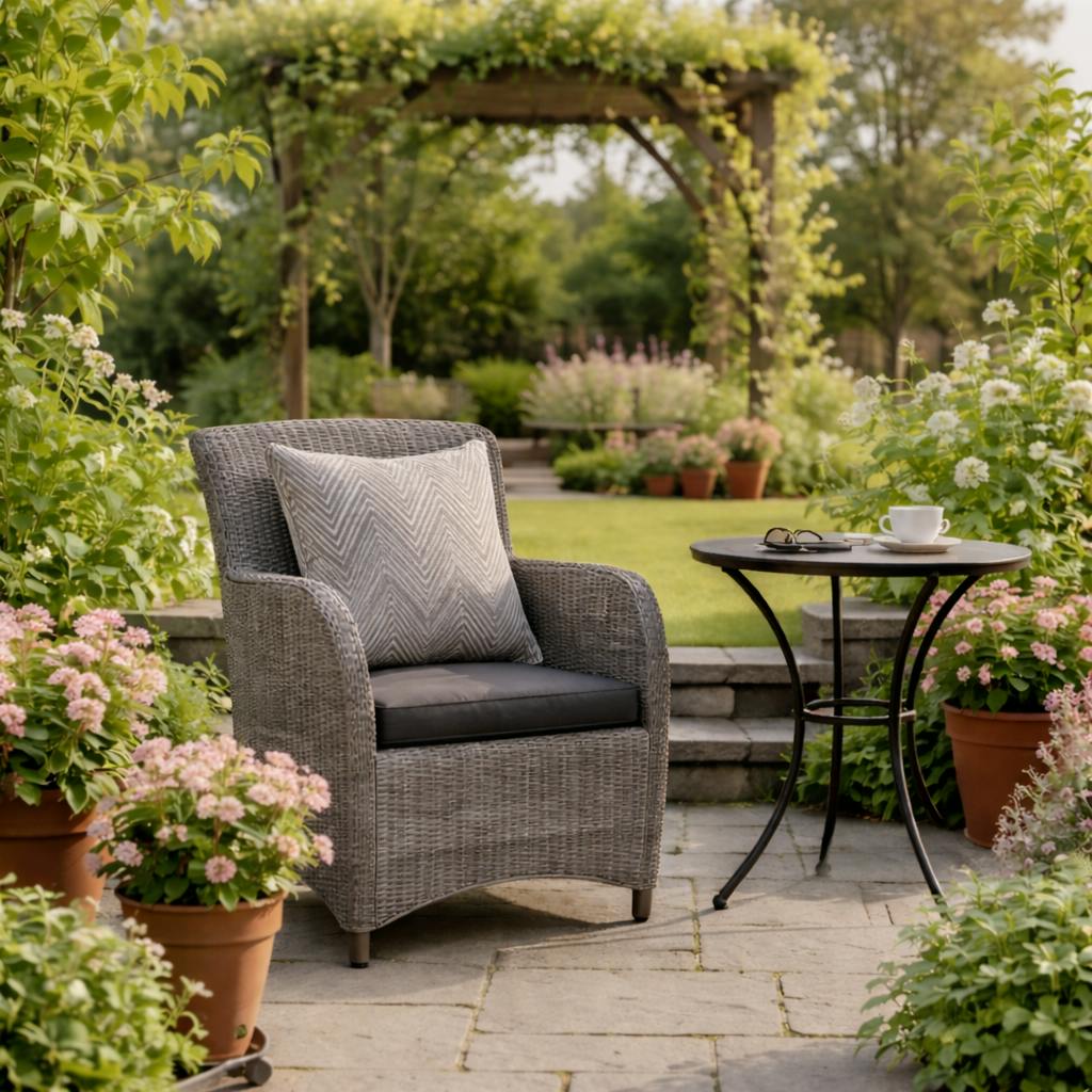 Glendale Brown Scatter Cushions Waterproof (18"X18") - Garden Outdoor Sofa Cushions Pillows Uk Made - Wave