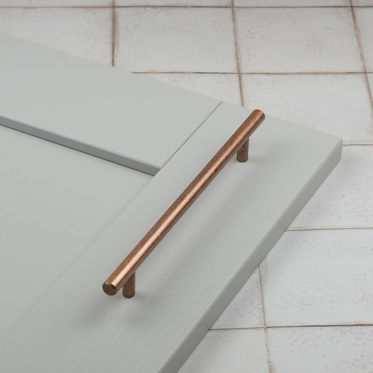 Rackhams Antique Copper Bar Handle - 160Mm Handle