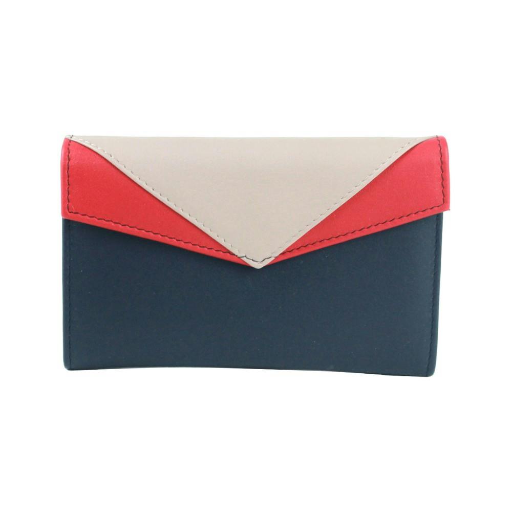 Eastern Counties Leather Women's Macy Leather Purse - Navy/Watermelon - Navy/Watermelon - One Size - 100% Leather