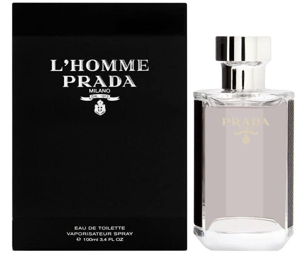Prada Green/Amber L'homme Eau De Toilette 100Ml Spray - Image 7