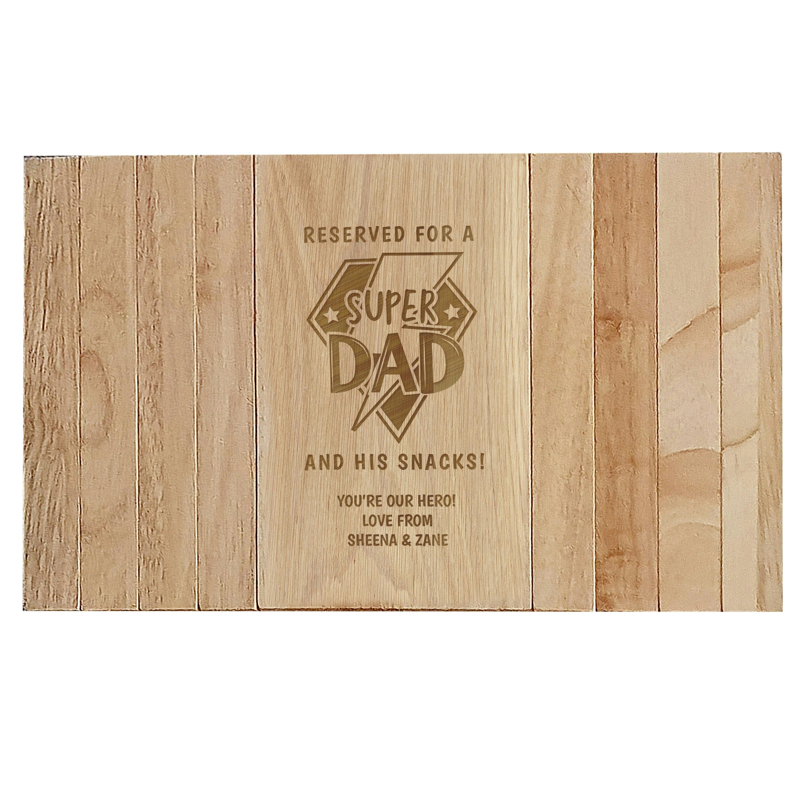 Rackhams Personalised Super Dad Sofa Tray