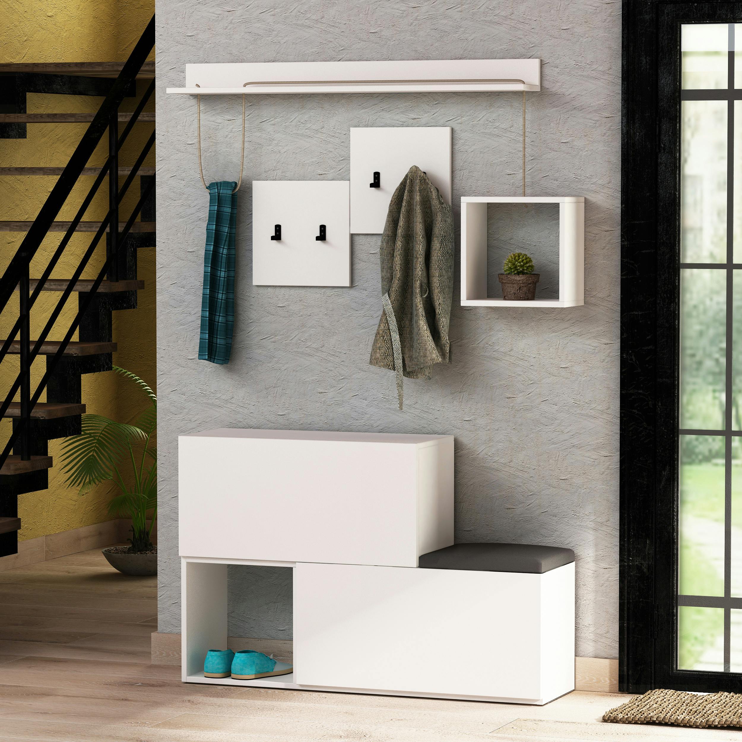 Decortie White Holdon Modern Hanger