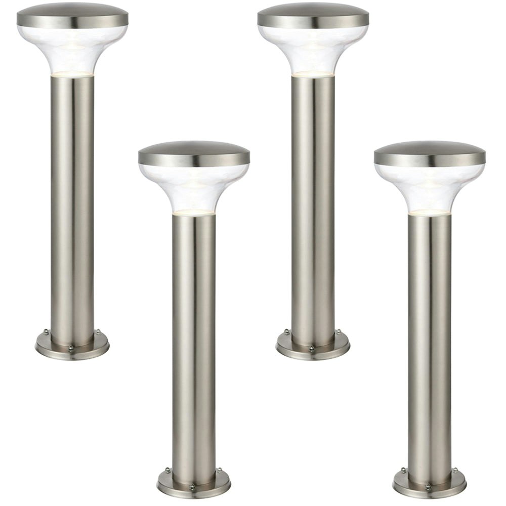 Rackhams Light Pack Outdoor Post Bollard Marine Steel 0.5M Led Garden Driveway Path Size 4