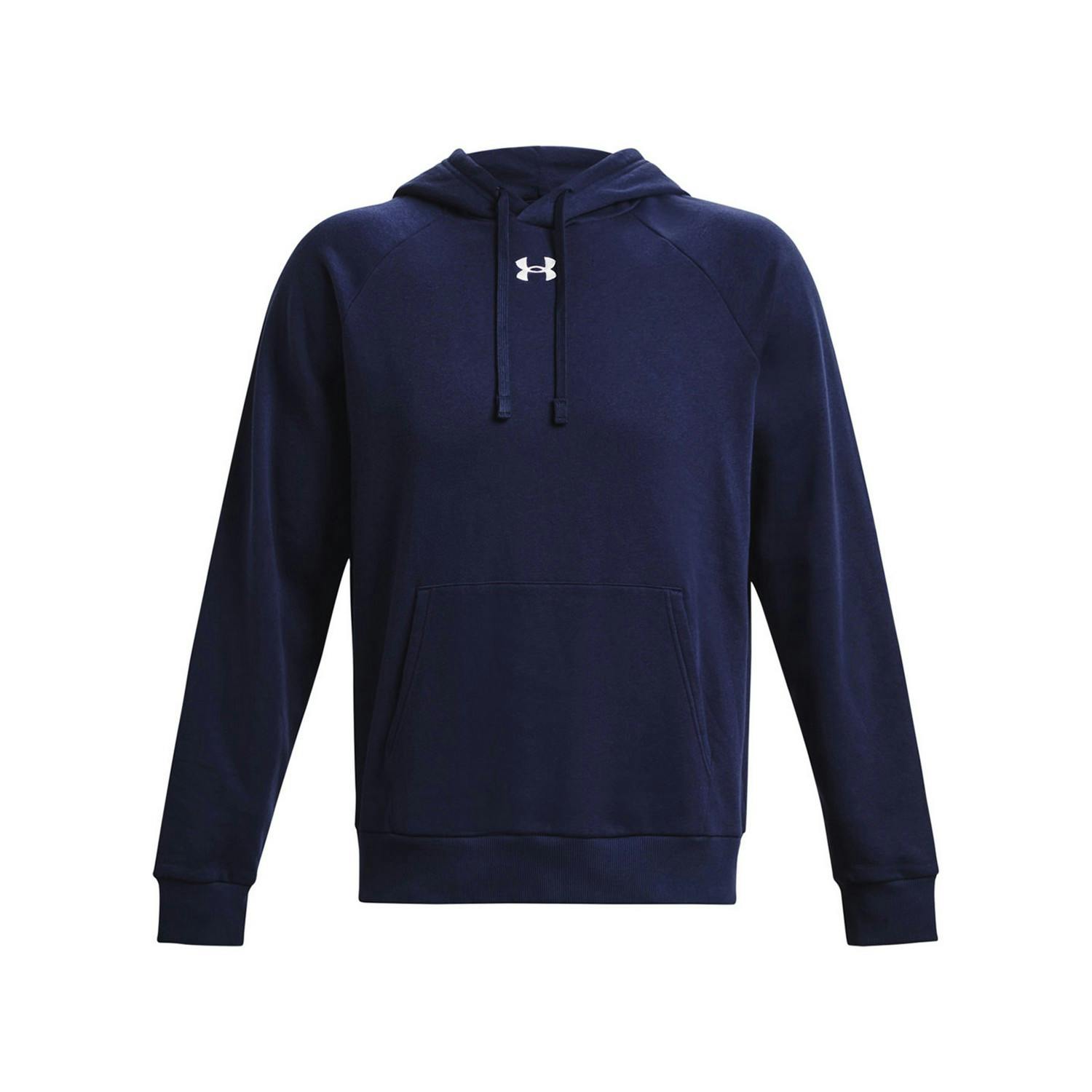 Under Armour Unisex White Adult Rival Fleece Hoodie - Midnight Navy/ - Midnight Navy/ - Xxl