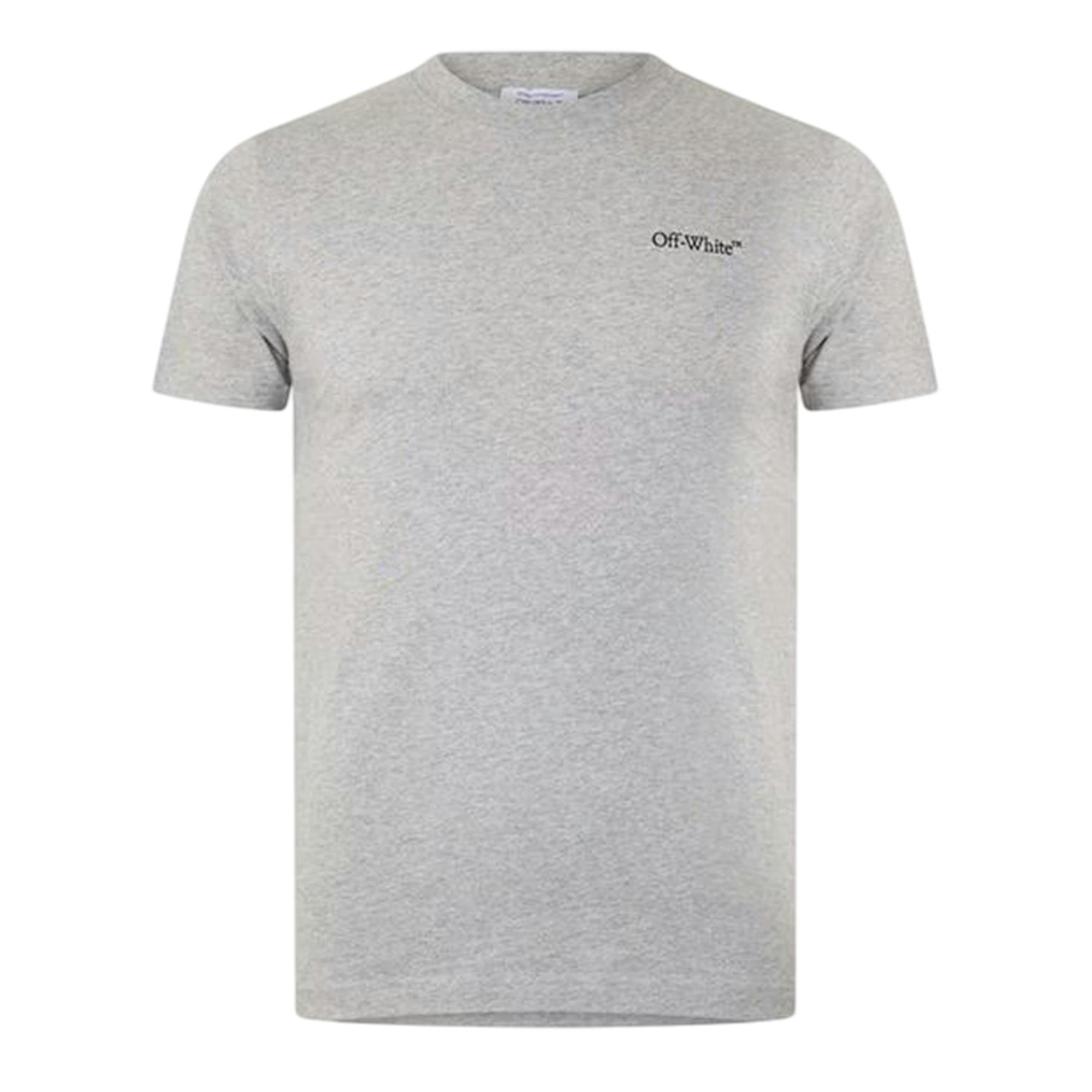 Off-White Men's White/Grey Off- Off Windy Arrow T-Shirt - Grey/Black - Xl - Grey/Black - 100% Mixed