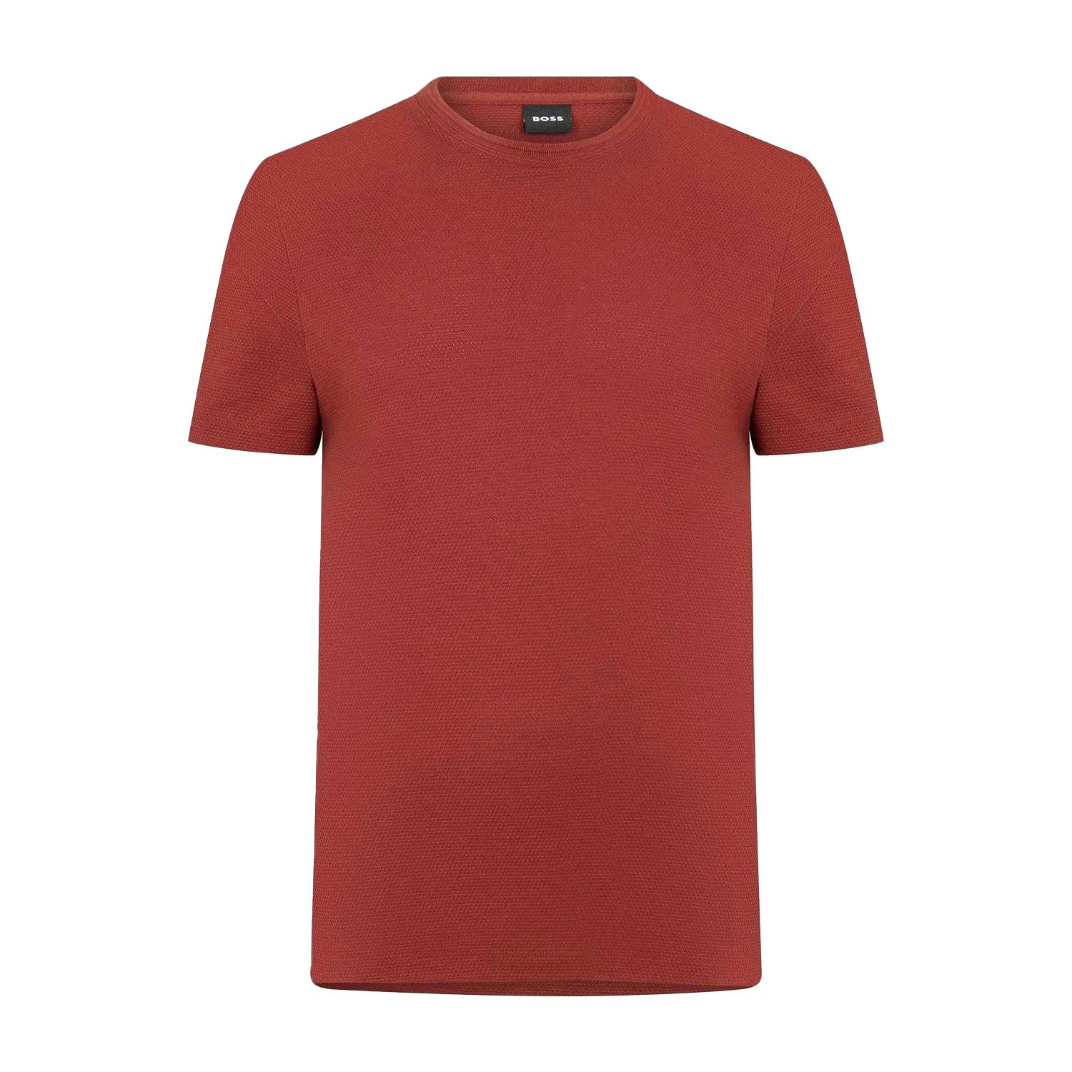 Hugo Boss Men's Brown Boss Cotton Regular T-Shirt - M - 100% Mixed