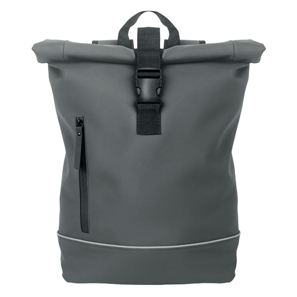 Midocean Grey Laptosa Roll Top Pu Laptop Backpack - Stone - One Size - Stone