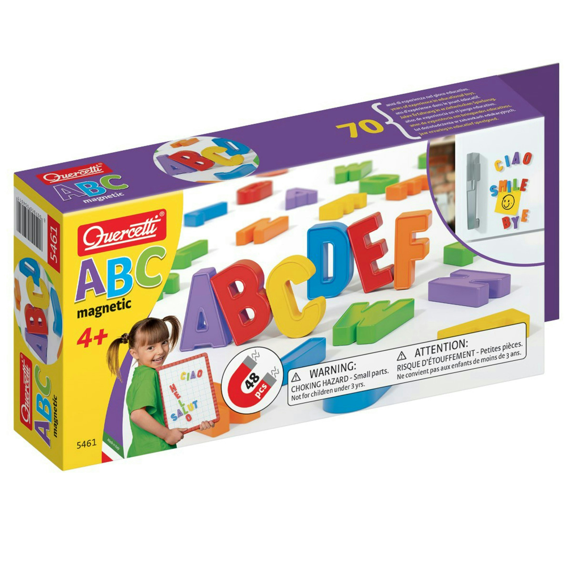 Quercetti Abc Magnetic - 48 Pieces