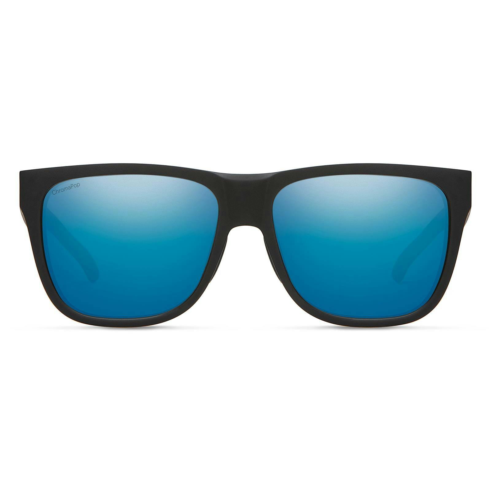 Smith Black/Blue Sunglasses Lowdown 2 003 Qg Matte Chromapop Polarized Mirror