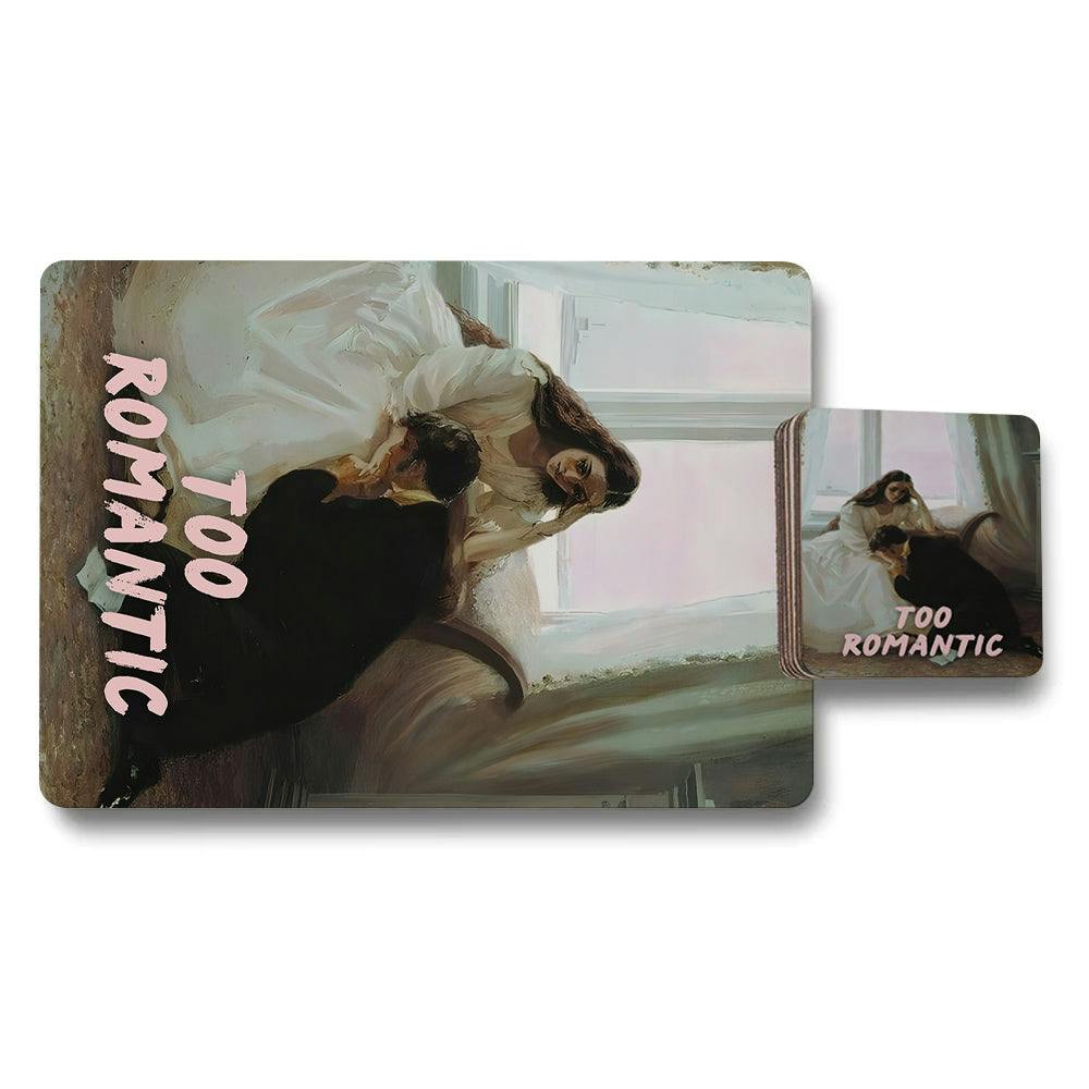 Rackhams Set Of 12 Placemats And Coasters With Designer Artwork And Wood Backing