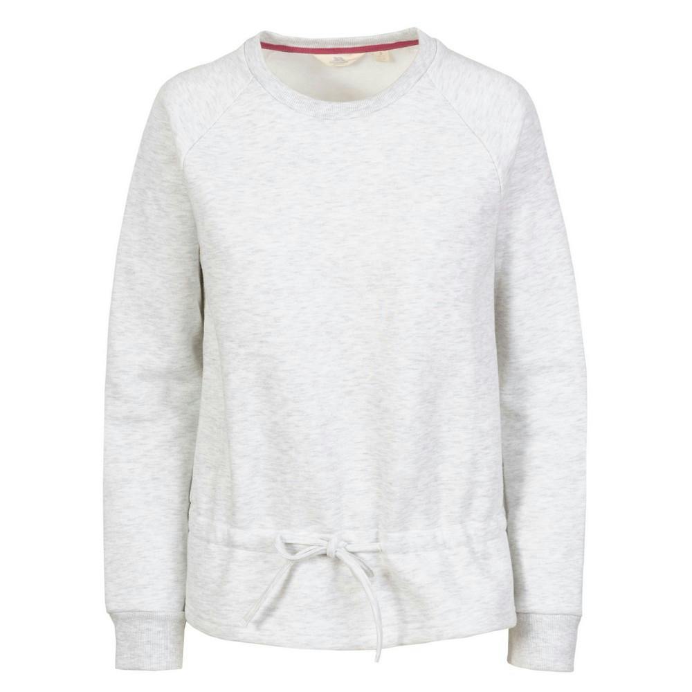 Trespass Women's Grey Gretta Marl Round Neck Sweatshirt - Pale - L - Pale - 60% Polyester/40% Cotton